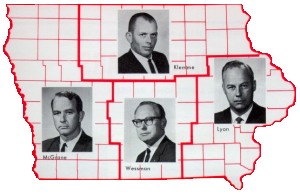 Map of CIRAS Field Representatives in 1966.